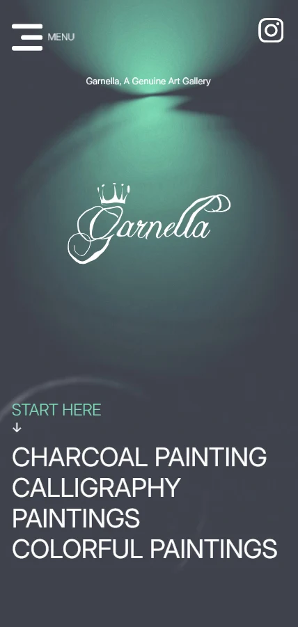 Garnella Gallery Website Design