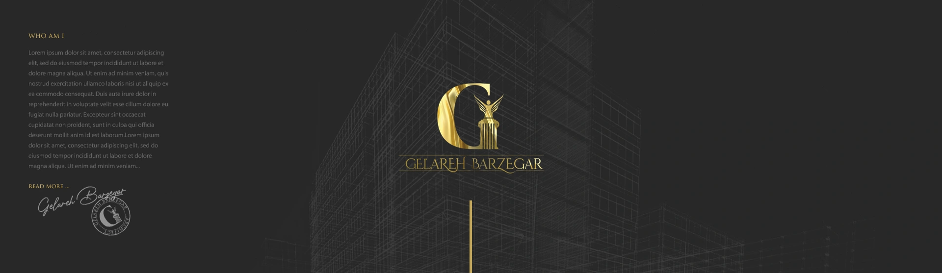 Gelareh Barzegar Architect Website Design
