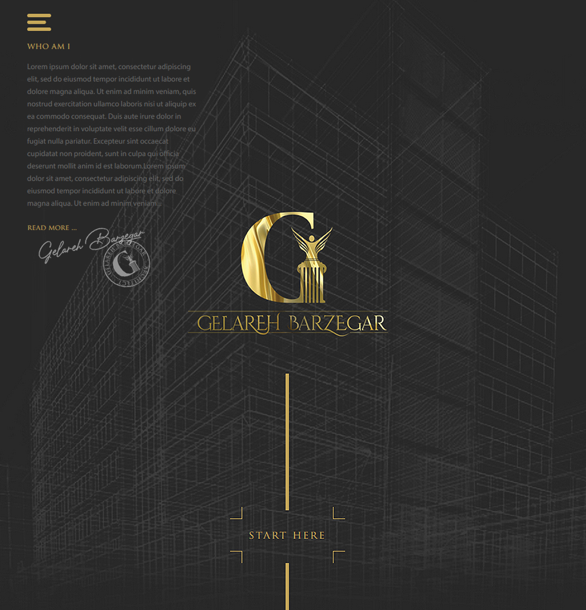 Gelareh Barzegar Architect Website Design