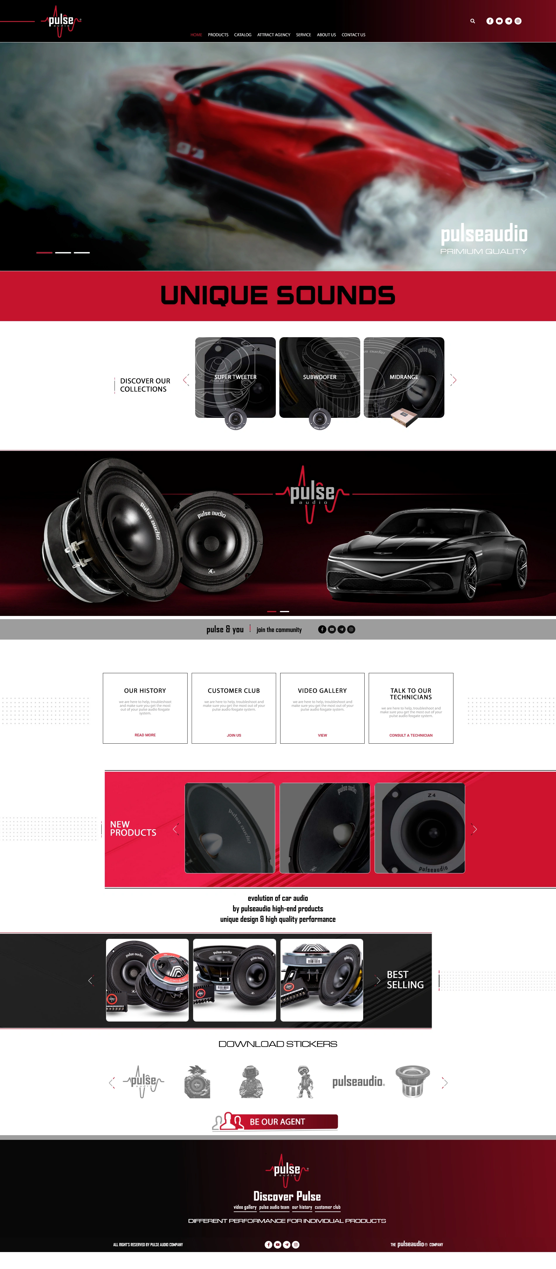 PULSE AUDIO WEBSITE DESIGN
